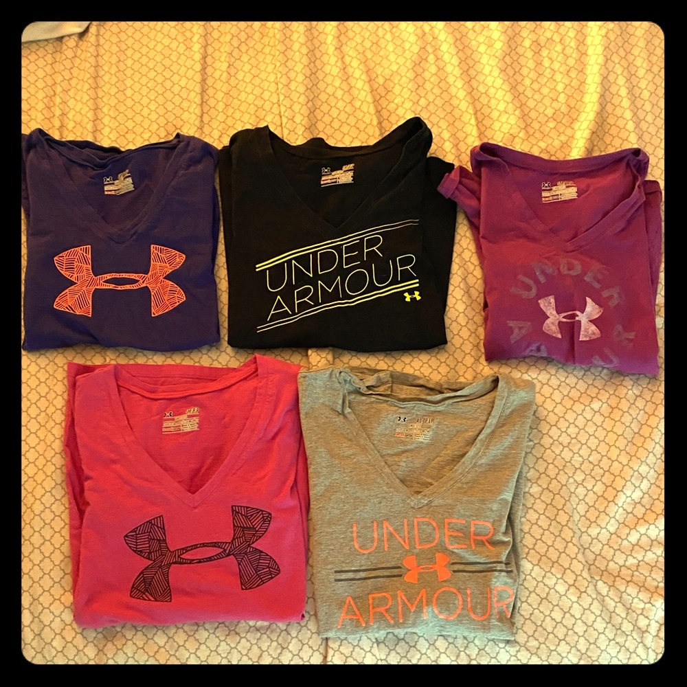 Set of 5 Under Armour T Shirts (S)